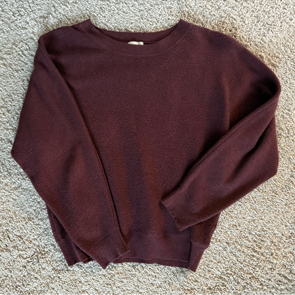 Mauve/Berry Petite Knit Pullover Sweater Size S-M